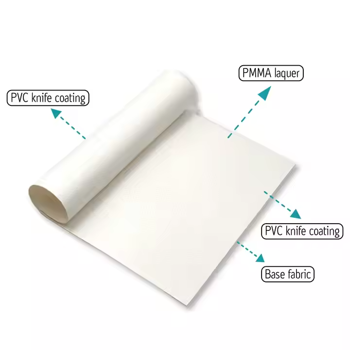 850g PVC Coated Custom Tent Fabric Water-Resistant &amp; UV-Safe High Tearing Strength Woven Technics Industrial Waterproof Fabric