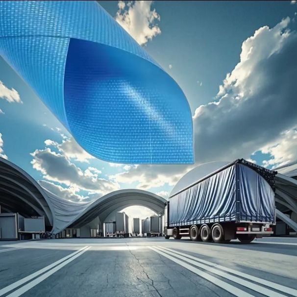 Truck Side Curtain PVC Tarpaulin | Flame Retardant and Waterproof Coated Fabric