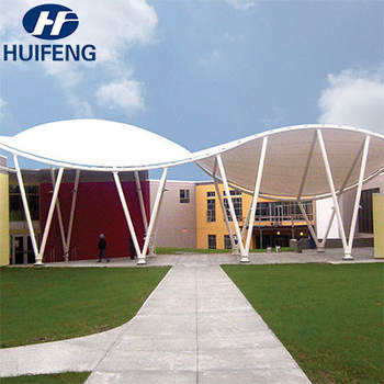 PTFE Architectural Membrane Tensile Structure Roofing Airdome Cover Building Fabric Material Excellent Weather Resistance