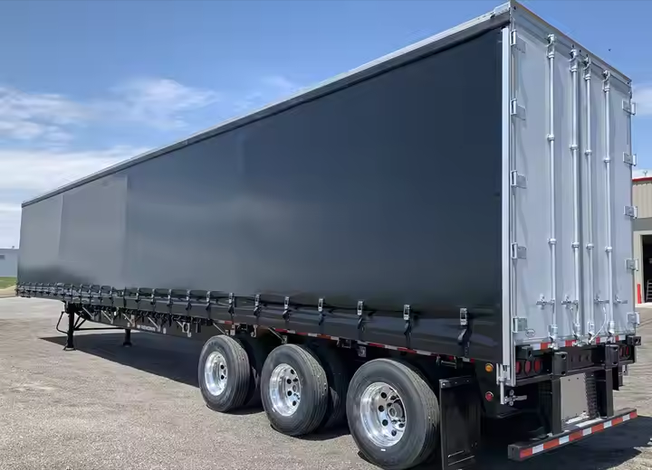 Heavy-Duty PVC Coated Tarpaulin Flame Retardant, UV Resistant, Waterproof Fabric for Truck Side Curtains and Covers