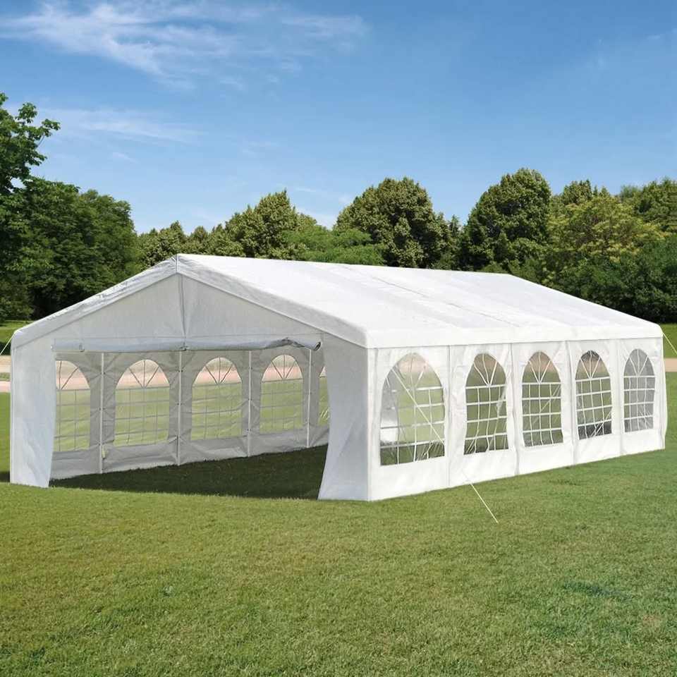550g PVC Coated Custom Portable Tent Fabrics High Tearing Strength with High Durability Industrial Woven Techniques