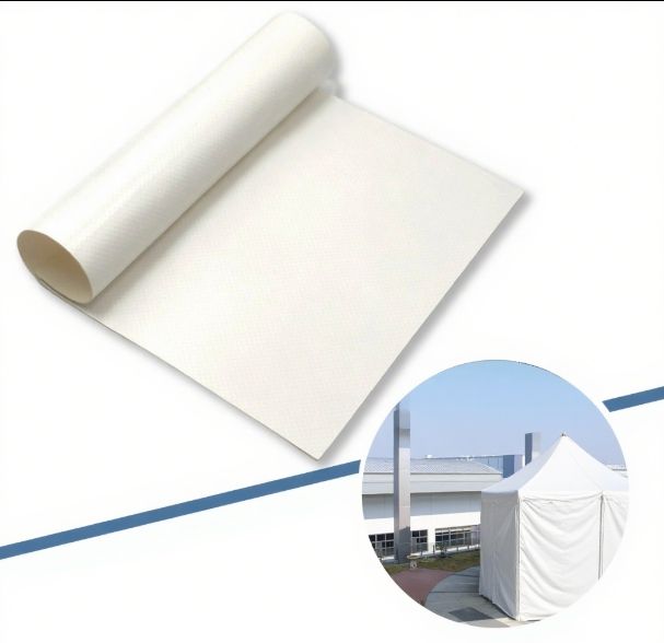 PVC Coated Fabric Waterproof Fireproof UV-Resistant for Tents Membrane Structures and Outdoor Applications