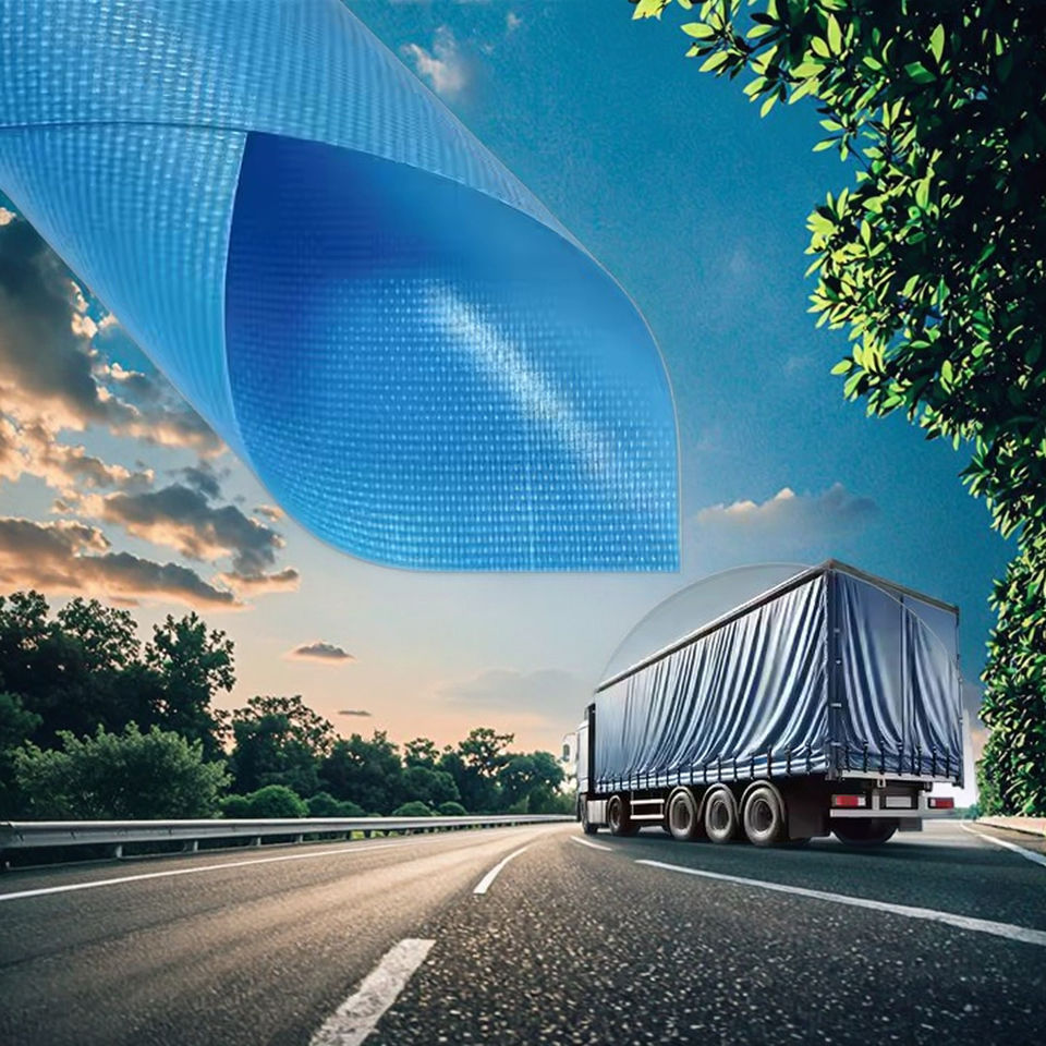 LG1836L Wholesale Huifeng Flame Retardant Waterproof Trailer Roll Over Sheets PVC Coated Tarpaulin