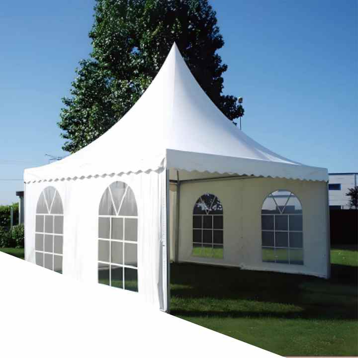 650g White PVC Coated Tent Fabric Waterproof UV-Protected High Strength Anti-UV Windproof for Outdoor Weddings Industry