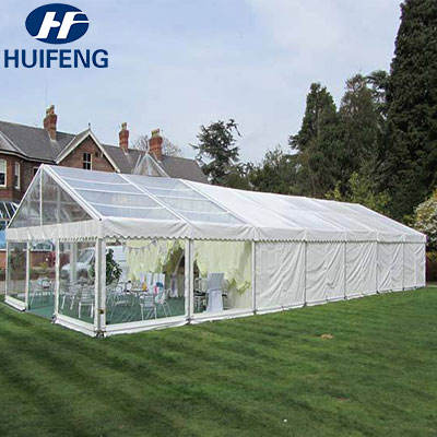 Custom PVC Coated Water-Resistant and UV-Safe Tent Fabric Woven Technique for Wedding Event Industrial Uses