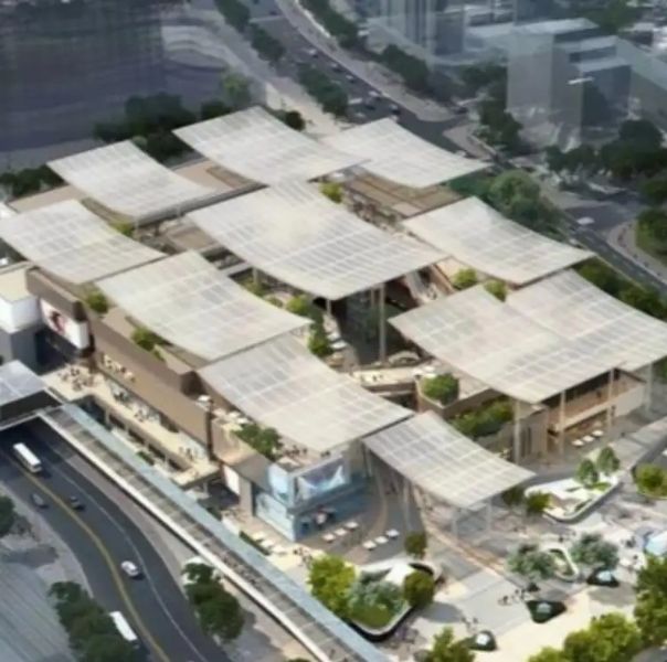 T6K-B PTFE Membrane Structure Building Curtain Walls Parking Lot Shading Membranes Urban Shading Facilities Architecture Roof