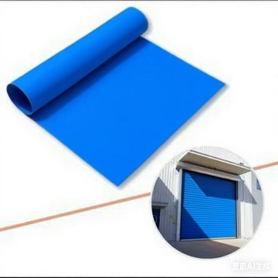 Warp Knitted PVC High-Speed Roll-Up Door Flame Retardant, Windproof, UV Resistant & Waterproof for Industrial Use