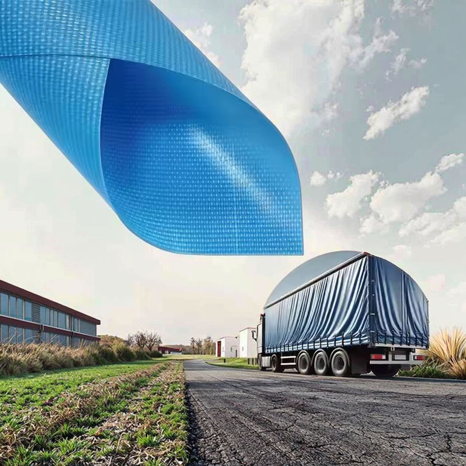 LG2050 Wholesale Huifeng Heavyweight PVC Tarps Waterproof Industrial Fabric Woven Truck  Covers Heavy-Duty