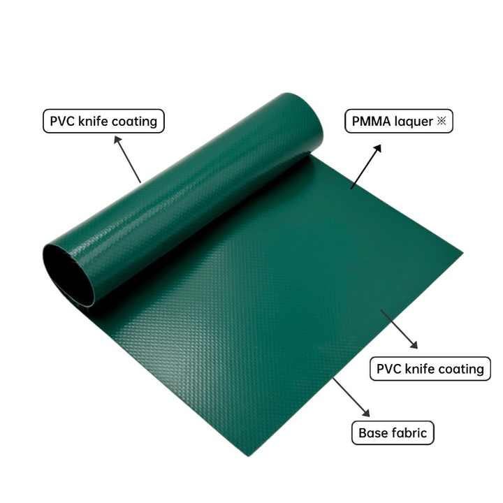 Huifeng New Materials 500g PVC Tarpaulin Truck Side Curtain Fabric Factory Directly Supply