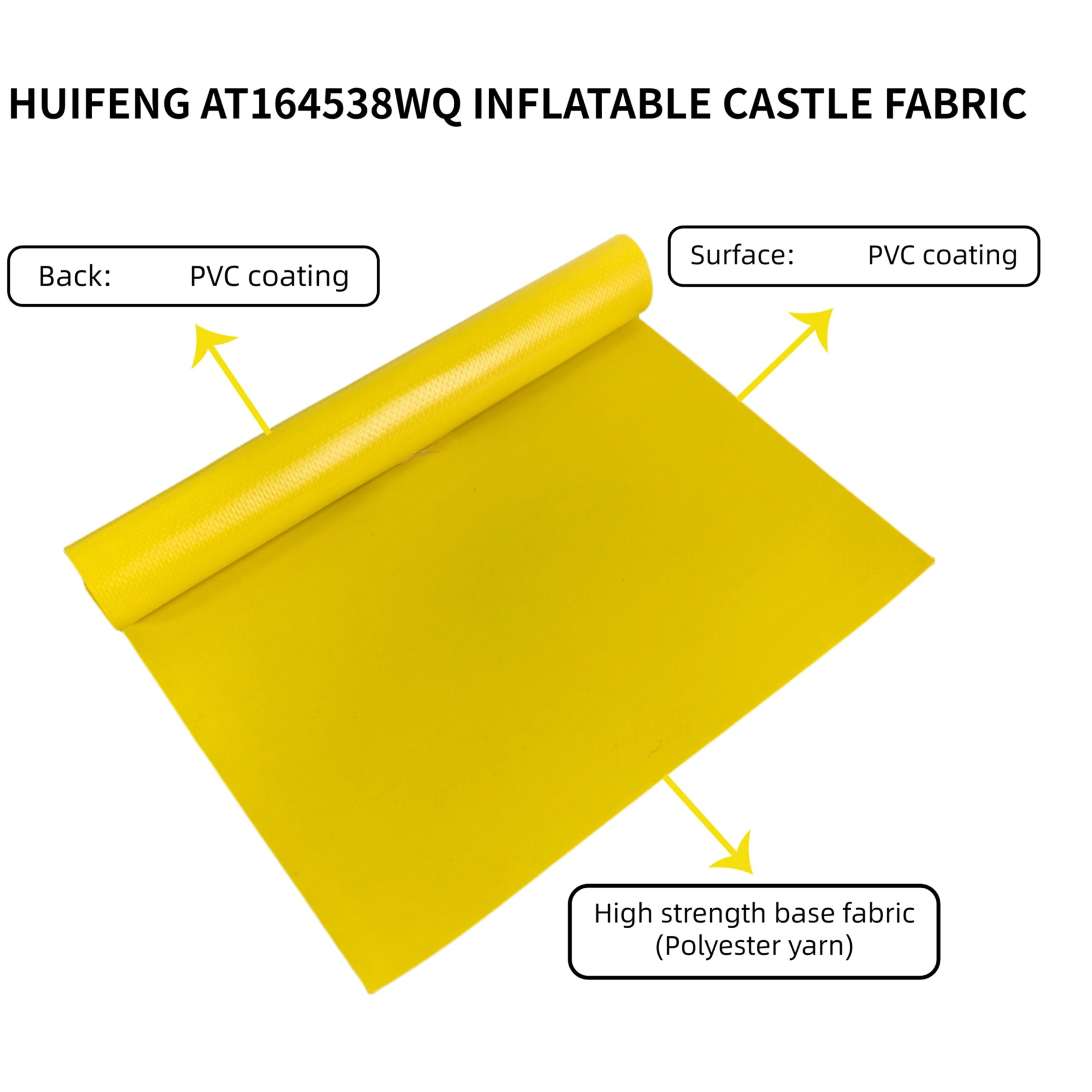 AT164538WQ Inflatable Castle Fabric PVC Coated Polyester Fabric Water Tank Fabric