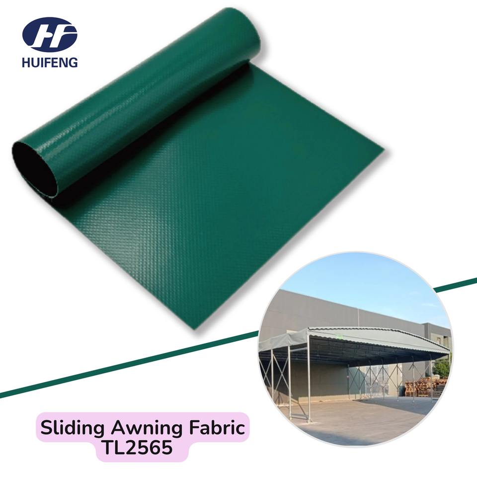 TL2565 PVC Coated Tarpaulin Sliding Awning Fabric PVC Coated Fabric Large Exhibition Hall Sports Facility Membrane Structures
