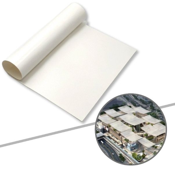 950gsm PVC Coated Fabric for Architectural Tensile Membranes | High-Tear Strength, Waterproof &amp; UV-Resistant
