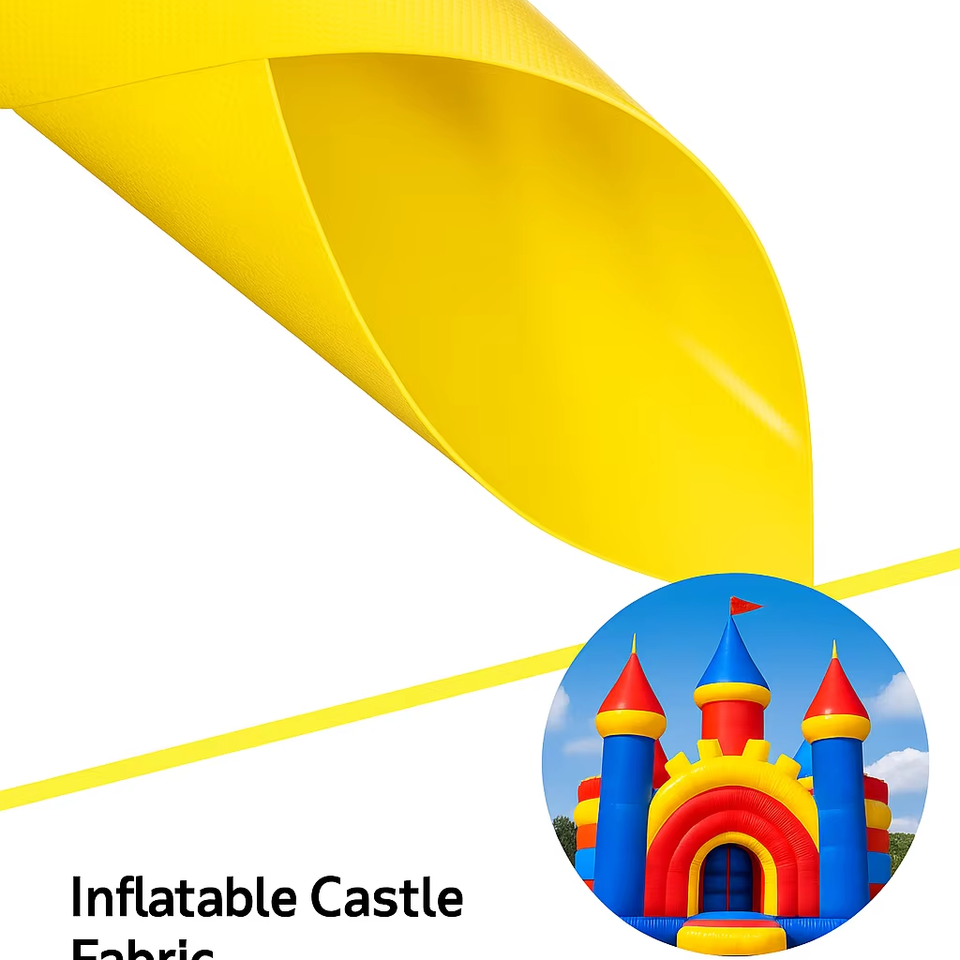 Durable PVC Coated Polyester Fabric for Bouncy Castle Inflatable Games