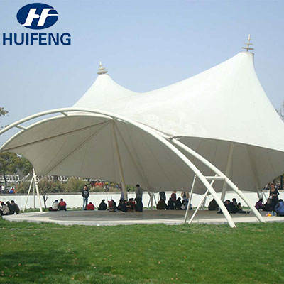 Q9014BDXT PVC Coated Fabric Tensile Structure Membrane Building Roof Cover FR Fire Resistance Material Architectural Structures