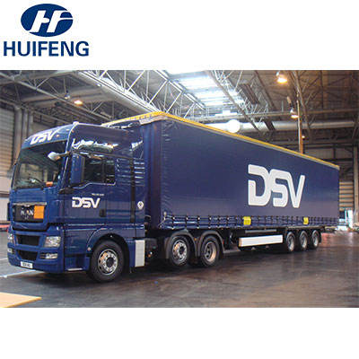 PVC Coated Tarpaulin Truck Cover Fabric Side Curtain Tent in Polyester Durable and Water Resistant