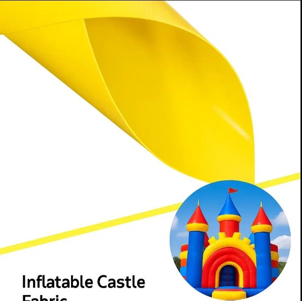 PVC Coated Flame Retardant Fabric for Bouncy Castles, Inflatable Games, and Playground Structures