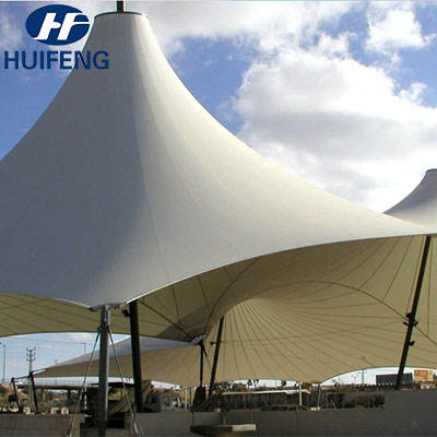 White 550g PVC Coated Canvas UV Protected Fireproof Waterproof Industrial Grade Tent Fabric Flame Retardant Woven Technics Plain