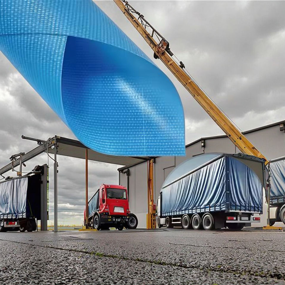 LG1836L Wholesale Huifeng Tarp Heavy Duty Tarpaulin Waterproof Tarpaulin Truck Cover Trailer Trail Tarp Protective Cover