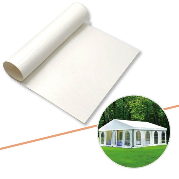 750g PVC Coated Industrial Fabric Custom Tent Material Water-Resistant UV-Safe High Tearing Strength Waterproof Woven Technics