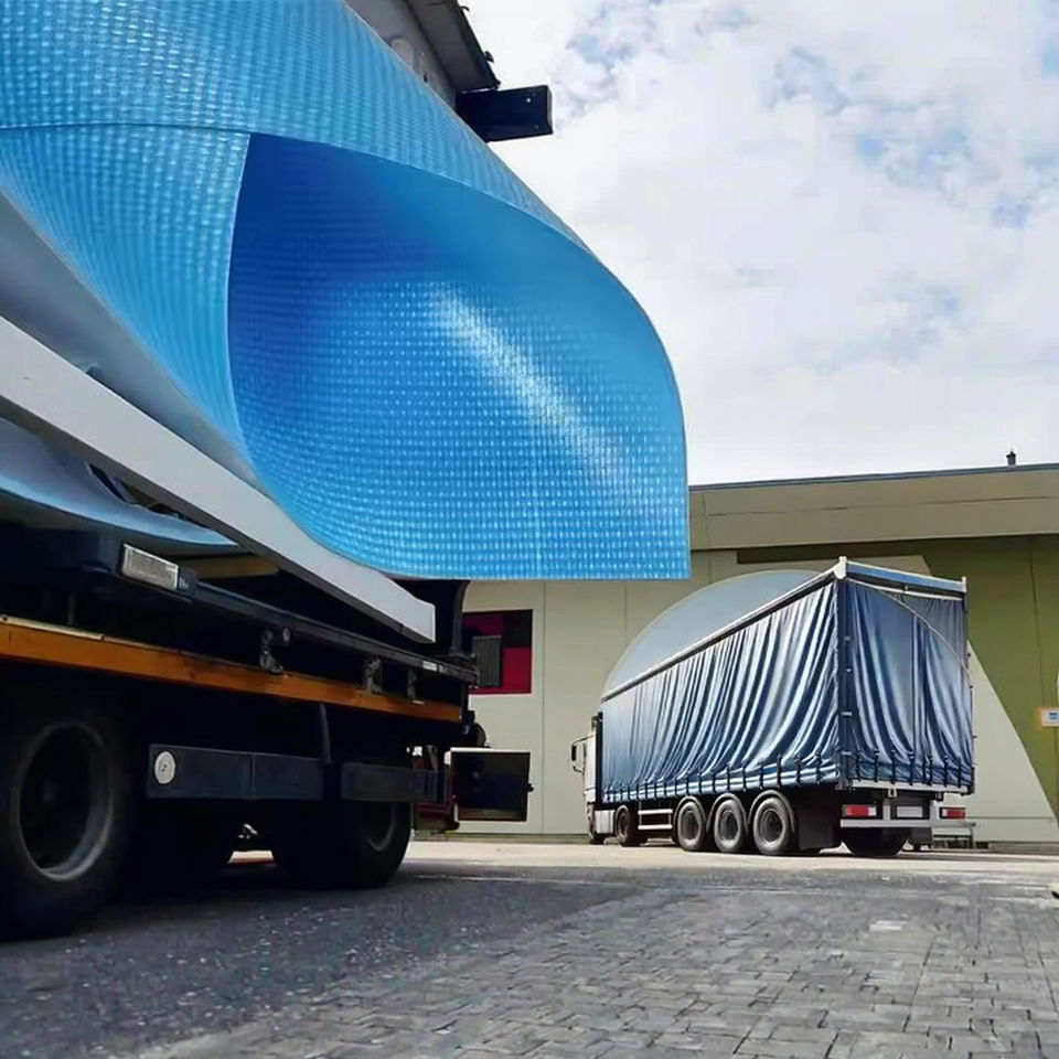 LG2568 Wholesale Huifeng Heavy Duty Truck Cover Tent Fabric PVC Canvas Waterproof PVC Coated Tarpaulin