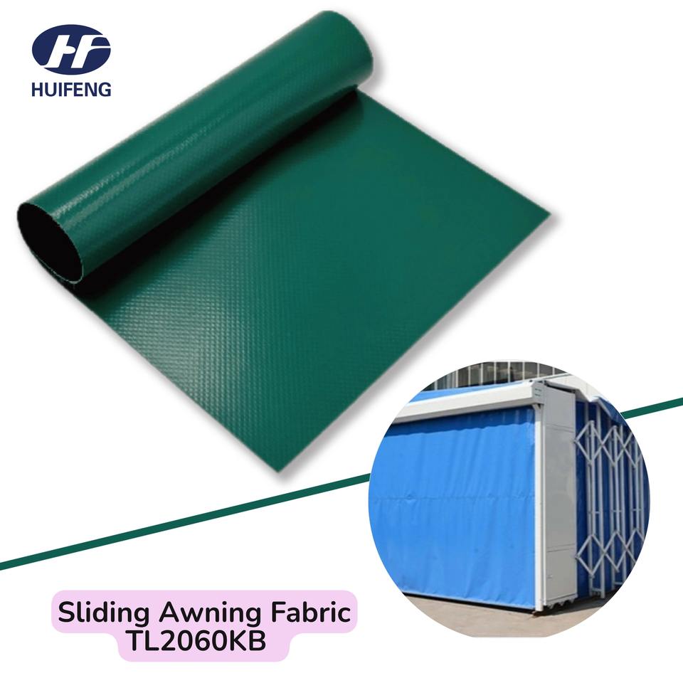 TL2060KB PVC Coated Fabric Sliding Awning Fabric Retractable Canopy Folding Canopy Automatic Canopy Outdoor Retractable Awning