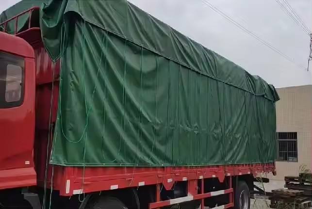 Truck Side Curtain PVC Tarpaulin Heavy-Duty Waterproof, UV Resistant, Flame Retardant Coated Fabric