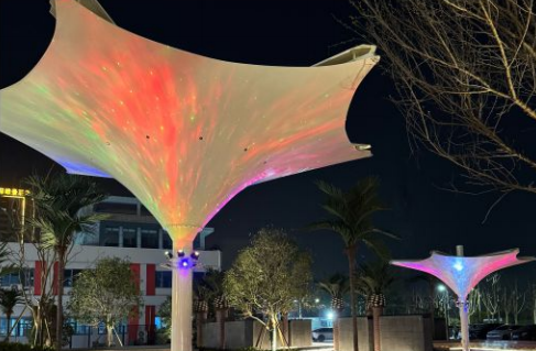 Durable Flame Retardant PVC Fabric | Waterproof Coated Material for Architectural Membranes