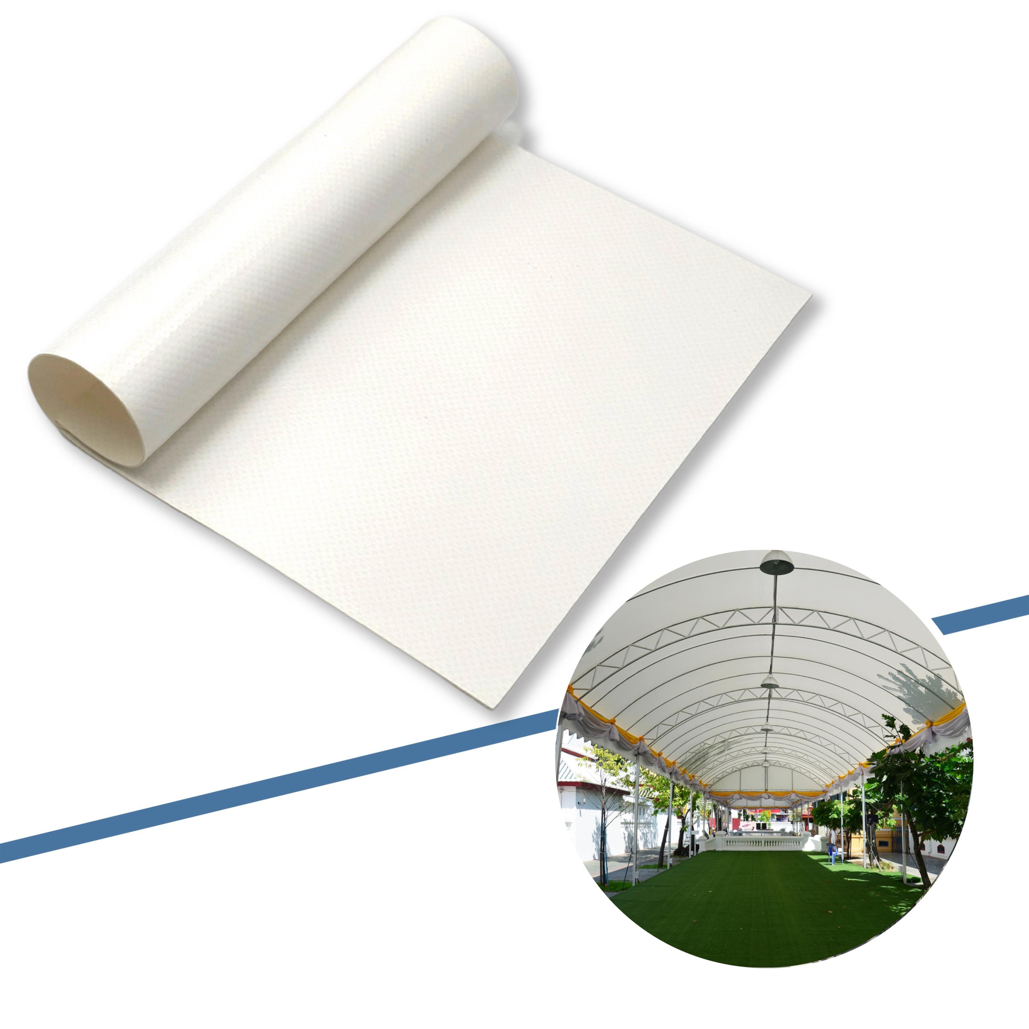 TN1555B PVC Coated Fabric Heat Resistant Canvas 550g Block-out PVC Tarpaulin Fabric for Tent