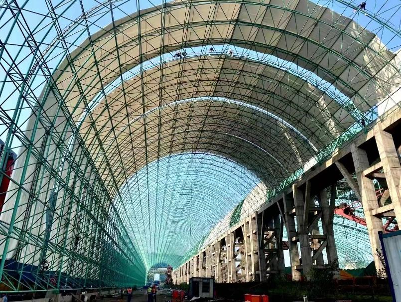 Q10015BDXT PVC Coated Fabric Tensile Structure Membrane Building Roof Cover Sunshade Awning FR Fire Resistance Material