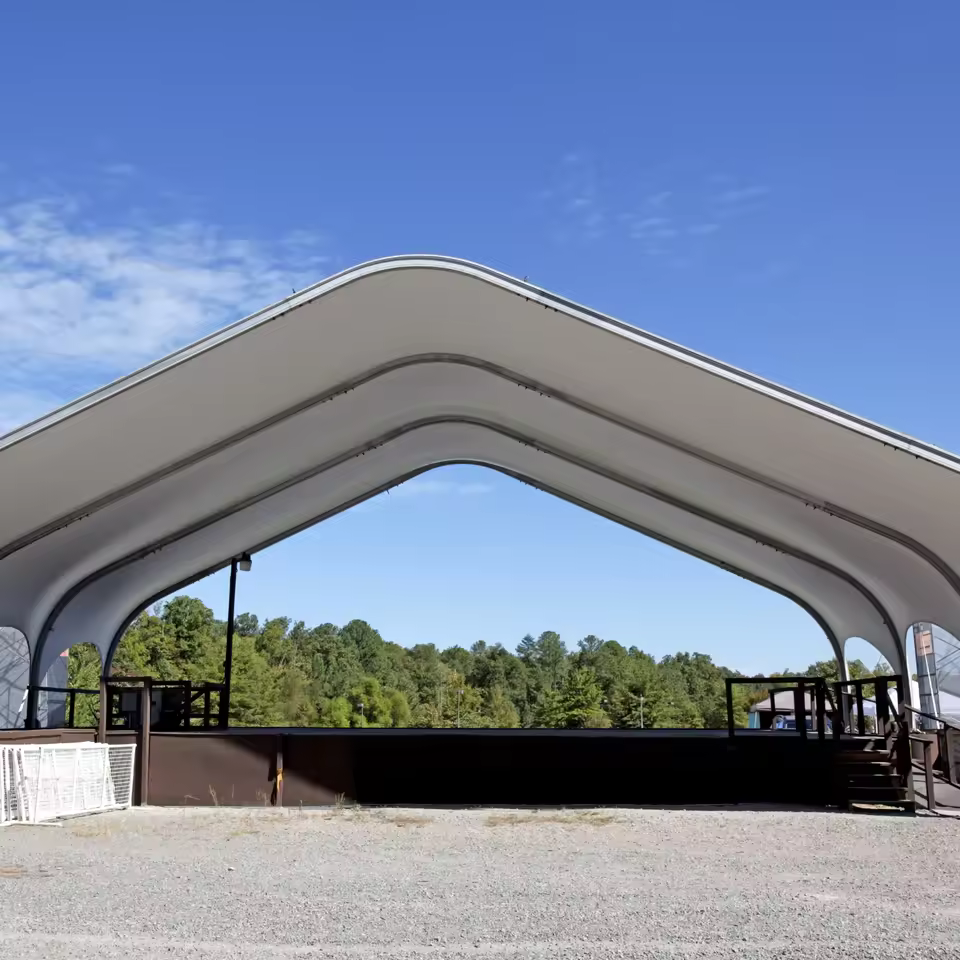 GBT700 720G A2 FR Waterproof Permanent PTFE Tensile Structure Tent Fabric Industrial Tent Shade