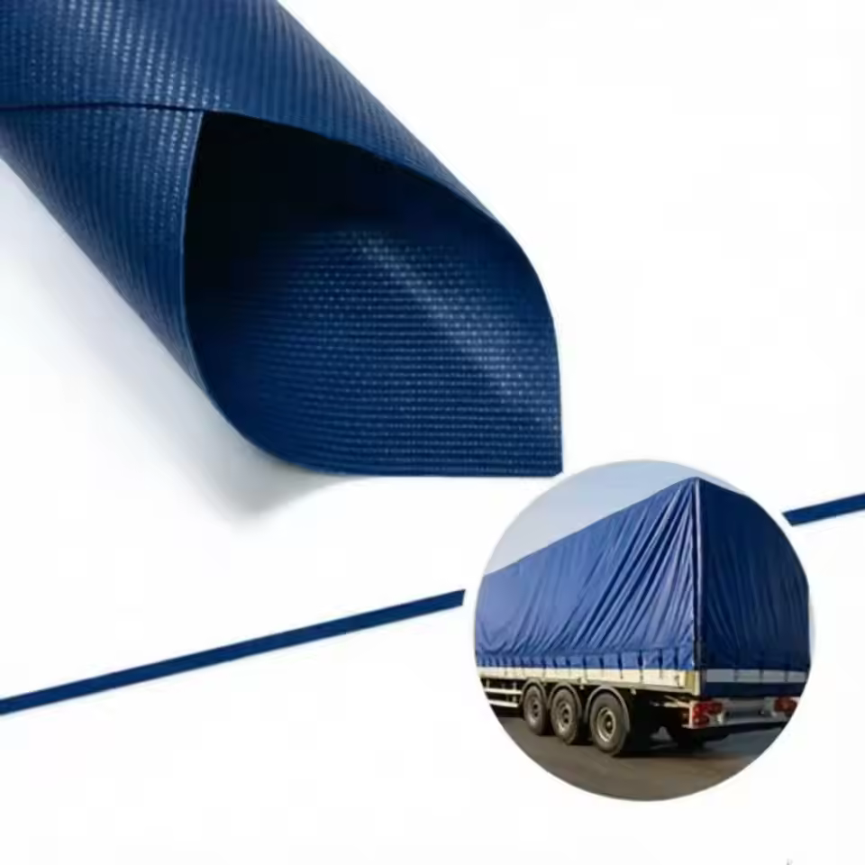 LG2865 650g Truck Side Curtain PVC Tarpaulin Heavy-Duty Waterproof, UV Resistant, Flame Retardant Coated Fabric