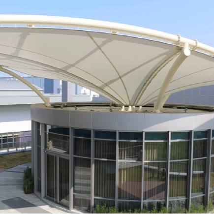 Q7513BD PVDF Self-Cleaning Fabric PVC Coated Tensile Fabric Tent Membrane Structure Shelter for Park Stadium