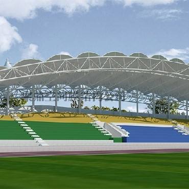 M7513BD PMMA Good Self Cleaning Tensile Membrane Structure Material for Canopy Tent Shelter Fabric
