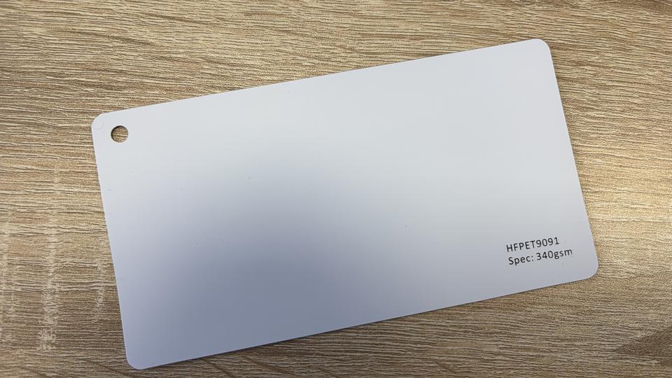 HFPET9091 PET Grey Back 11oz-370 Gsm for Pull up Stand 36" X 164"