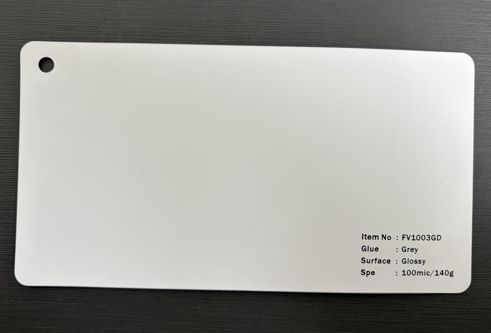 FV1003GD 100mic/140g Self-Adhesive Bubble-Free Vinyl Sticker - Grey High Gloss Easy