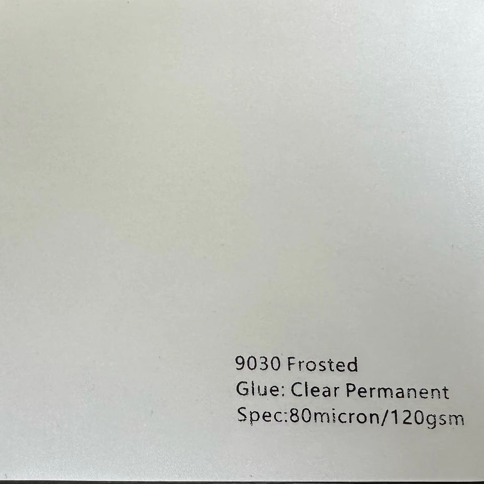 HF-9030 Frosted 80 Micron 120G Window Film Printable PVC Sticker Glossy Matte for Advertising Display