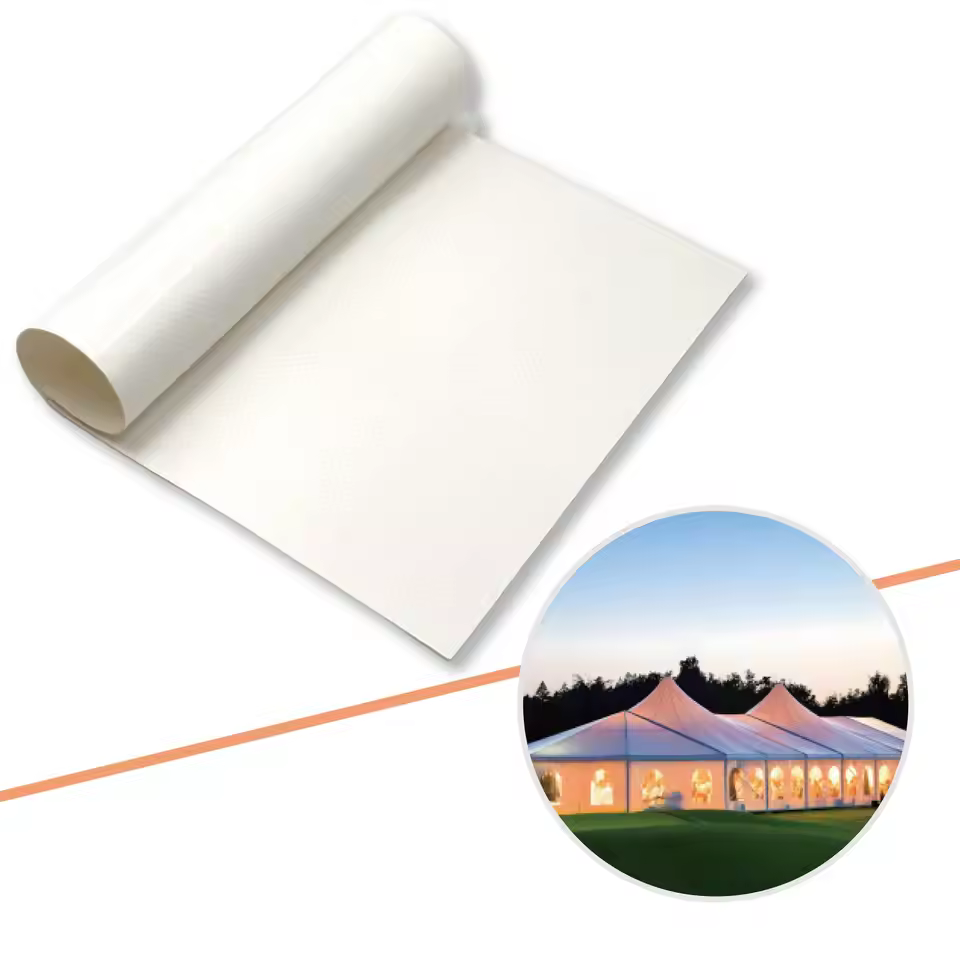 TN3085BAS 850g PVC Coated Water-Resistant UV-Safe Custom Printing High Tearing Strength Tent Fabric Outdoor Shelter Canopy