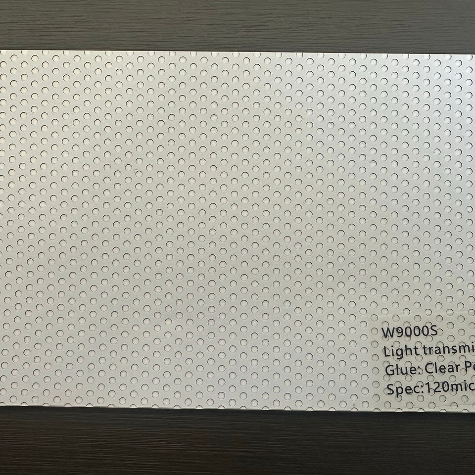 HF-W9000S 120 Micron 120G One Way Vision Printable PVC Vinyl Sticker Glossy Matte for Advertising Display