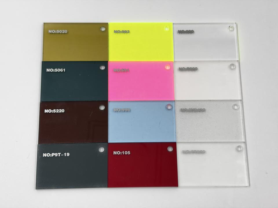 Transparent Colored Acrylic Sheets