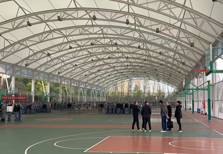 TB6K 6500N PTFE Permanent Architecture Water Resistant Fiberglass Fabric Building Roof Material Industrial Coated Tensile