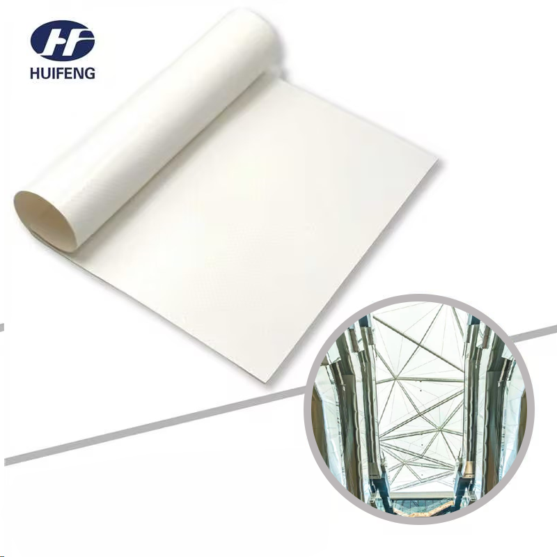 PTFE T5K Membrane Permanent Building Material for Roofing Facade Stadiums and Exhibition Centers - Class a Fire Rating