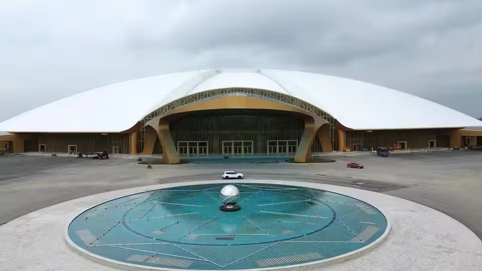 Tensile Membrane Roof Steel Structure Building Vietnam National Convention and Exhibition Center Project