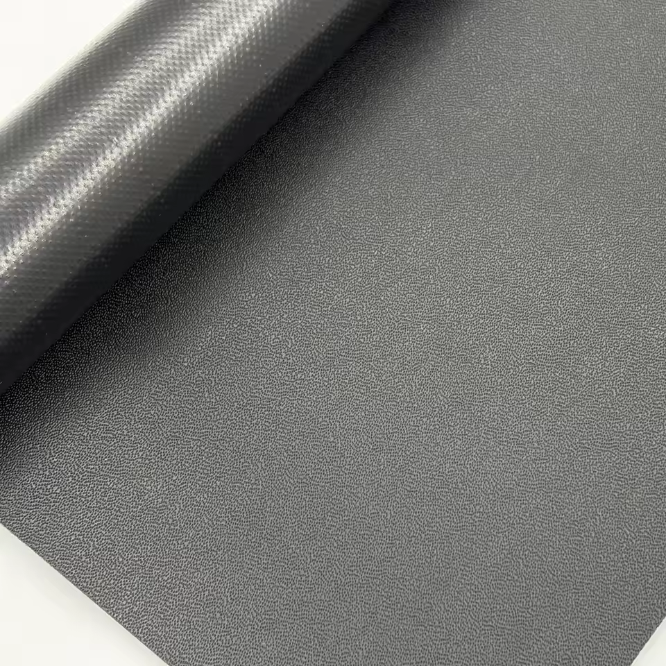 830G Litchi Grain Textured PVC Coated Fabric Scratch Resistant Tear Resistance Self Cleaning and Abrasion Resistance
