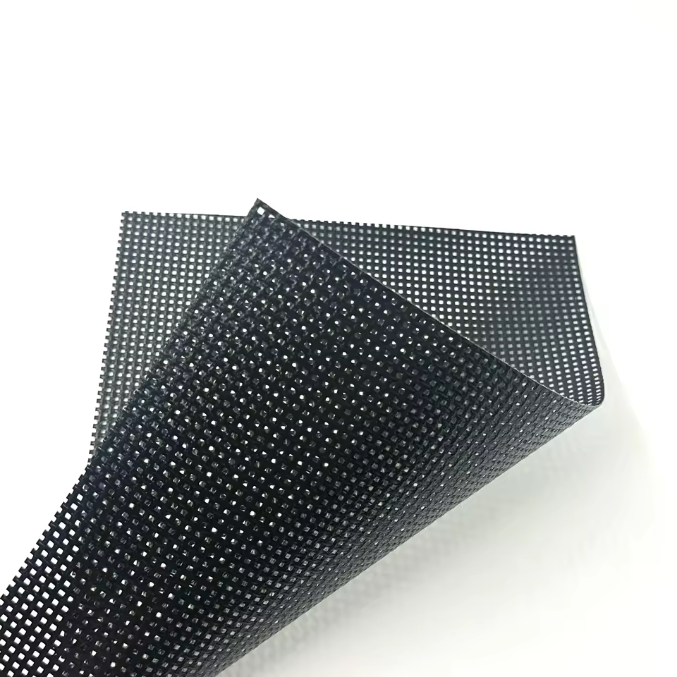 MB-002 360g 7*7 PVC Mesh Fabric Customizable Colors, Breathable, Sun Shade & UV Resistant