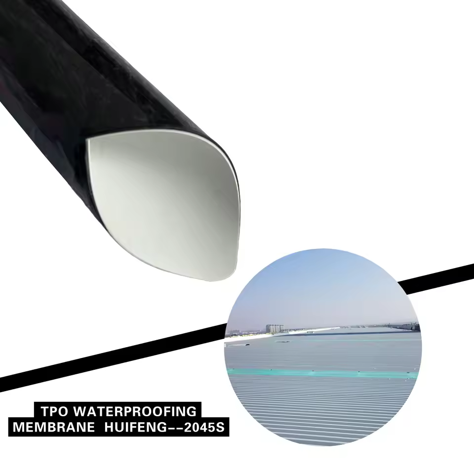 HUIFENG-2045S-2 TPO 1.8mm WATERPROOFING MEMBRANE Environmental Friendly and UV Resistant for Architectural Use
