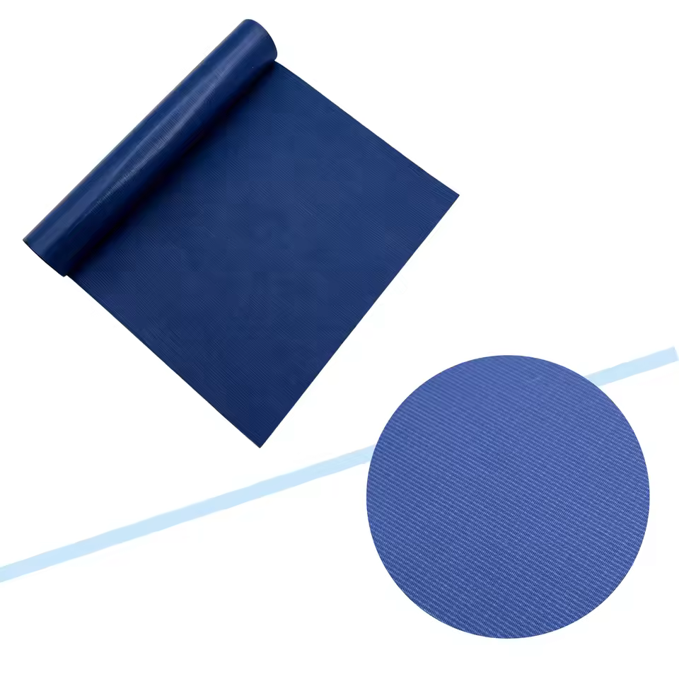 490G PVC Woven Texture Lightweight Flame Retardant Anti-UV Blackout Waterproof Tarpaulin for Outdoor Industry Tents