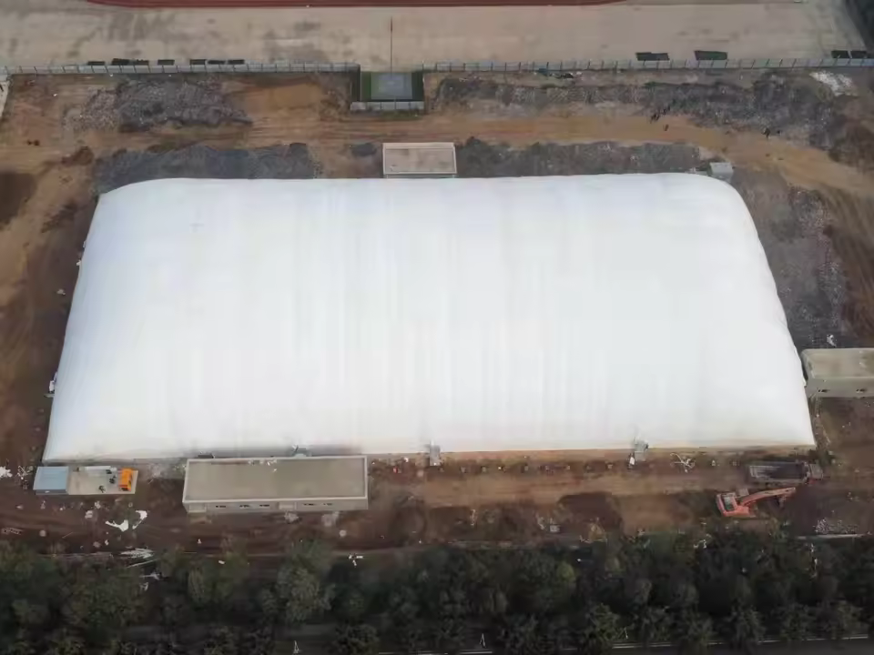 Airdome Project Flame Retardant Inflatable Membrane Tent for Tennis Court Soccer Sports University Gymnasium Tensile Structure