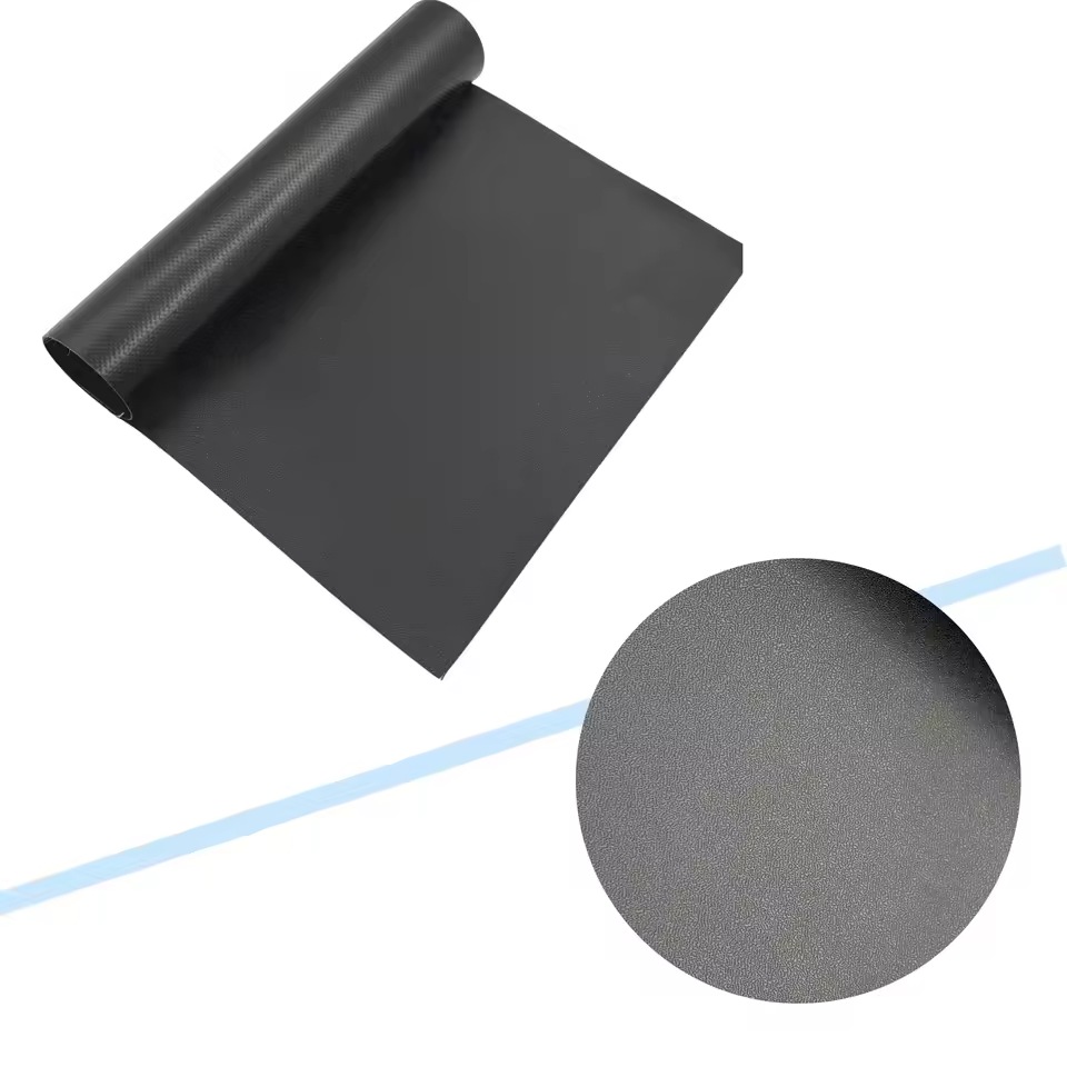 830G Litchi Grain Textured PVC Coated Fabric Scratch Resistant Tear Resistance Self Cleaning and Abrasion Resistance
