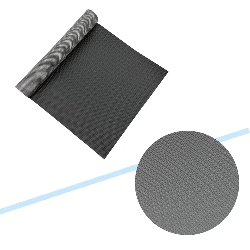 700G Greek Key Pattern PVC Coated Fabric Anti-slip Tear Resistance Tensile Strength, and Abrasion Resistance