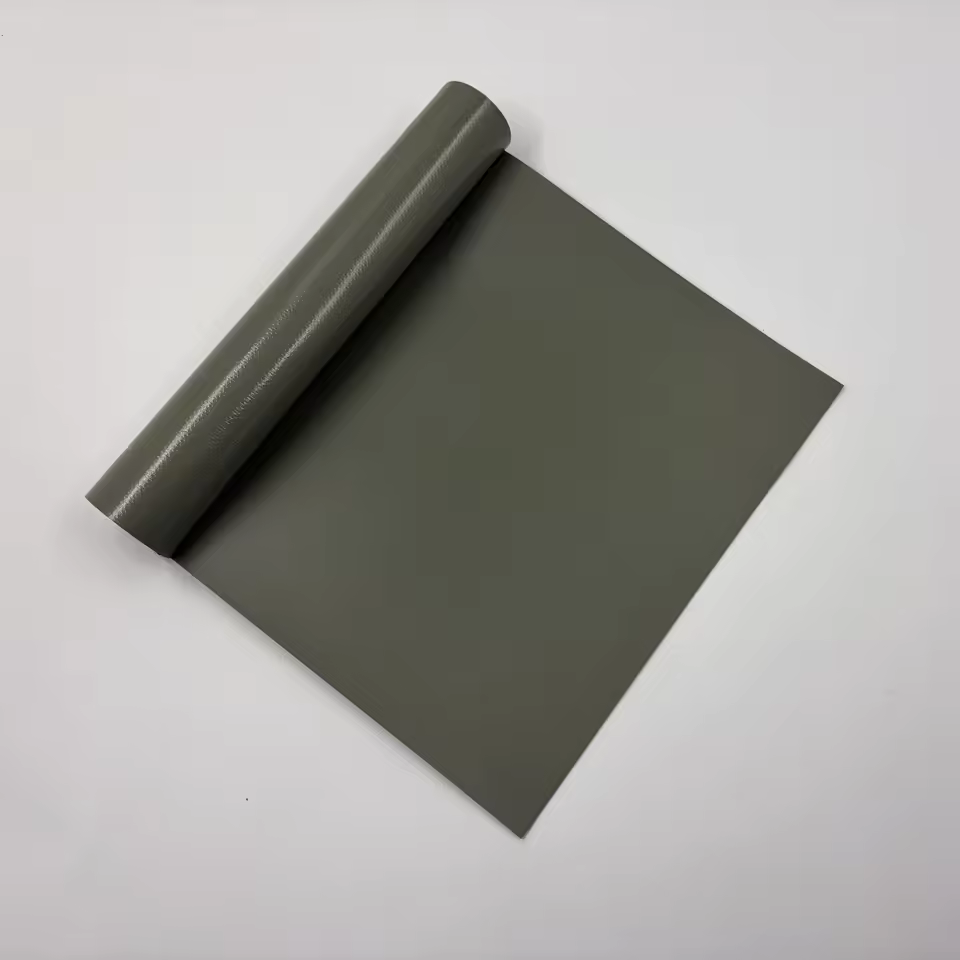 850G Matte Blockout PVC Coated Fabric Weldable PVDF Waterproof Weldable PVDF Tarpaulin for Tent